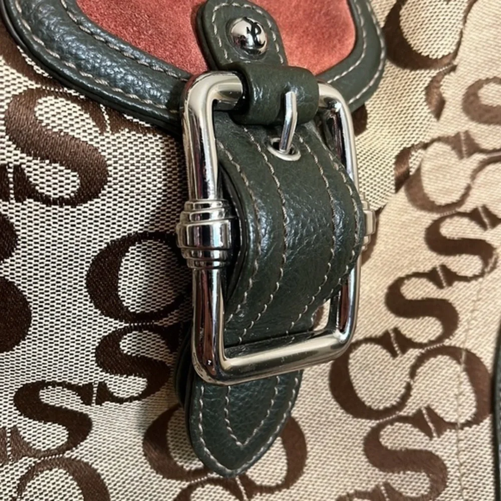 Sophia Caperelli shoulder bag brown tan burgundy